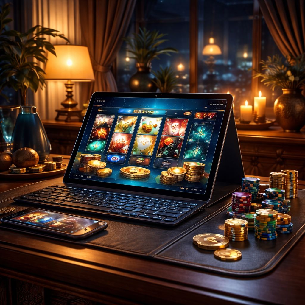 Contemporary online gaming setup with bright interface panels, casino visuals and premium digital atmosphere tailored for Bangladeshi users